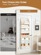 Heavy Duty Over Door Hanging Organizer, Sturdy Vertical Storage for Home