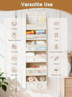 Heavy Duty Over Door Hanging Organizer, Sturdy Vertical Storage for Home