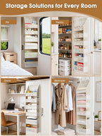 Heavy Duty Over Door Hanging Organizer, Sturdy Vertical Storage for Home
